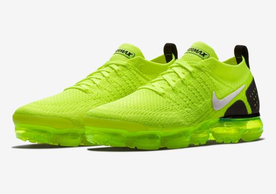 The Nike Air Vapormax Flyknit 2.0 Receives a Bright “Volt” Colorway