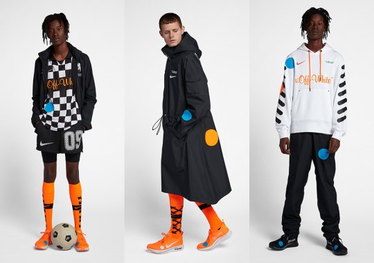 OFF WHITE x Nike “Football, Mon Amour” Apparel Collection Is Available