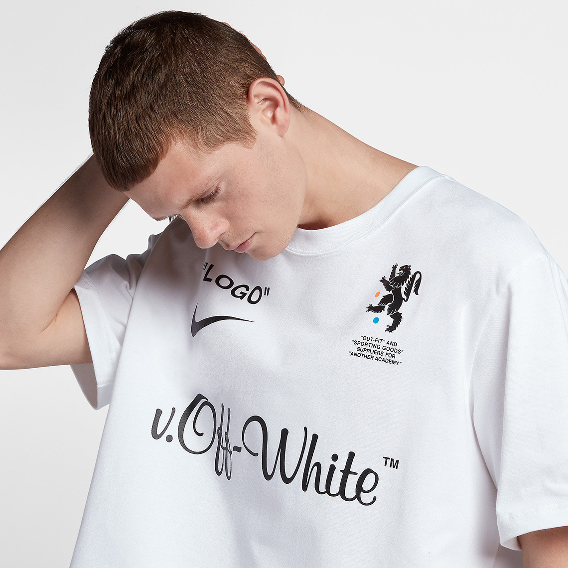 t shirt nike x off white logo