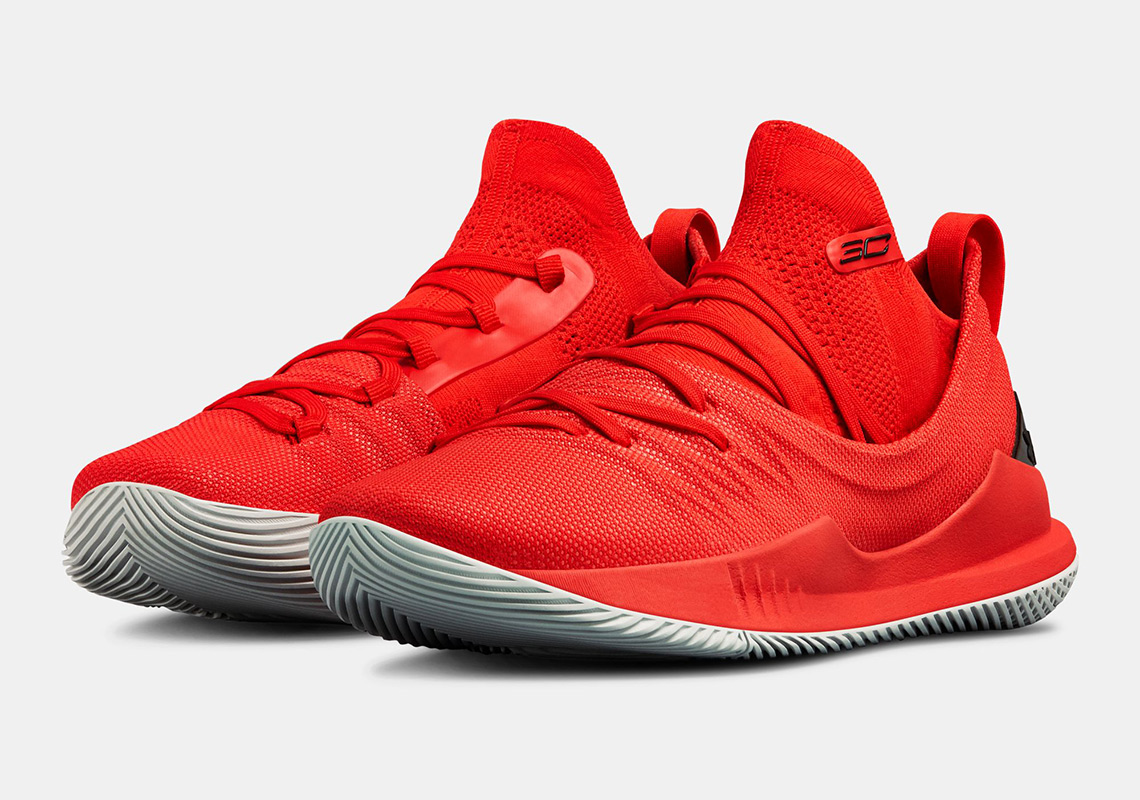 curry 5 red black