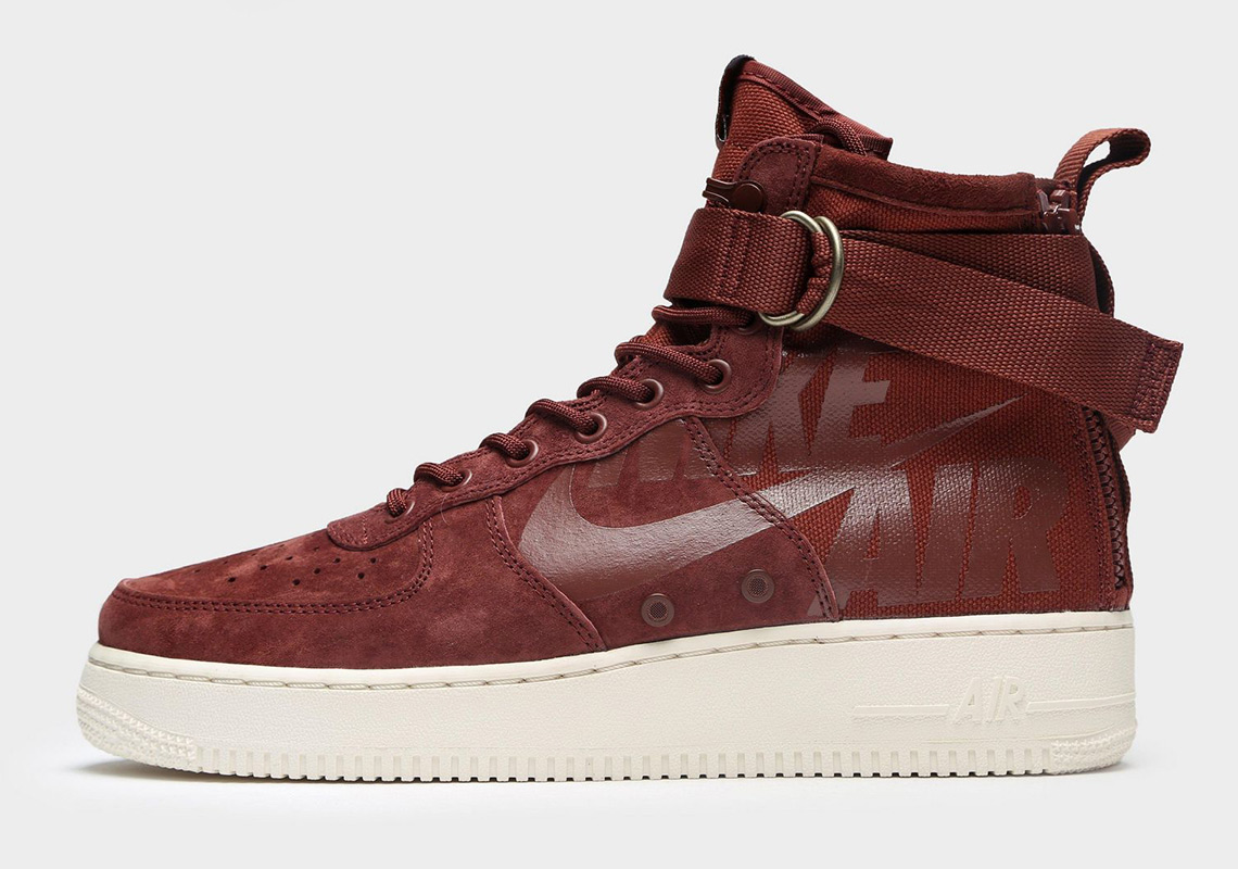 Nike SF-AF1 Mid Burgundy Available Now 