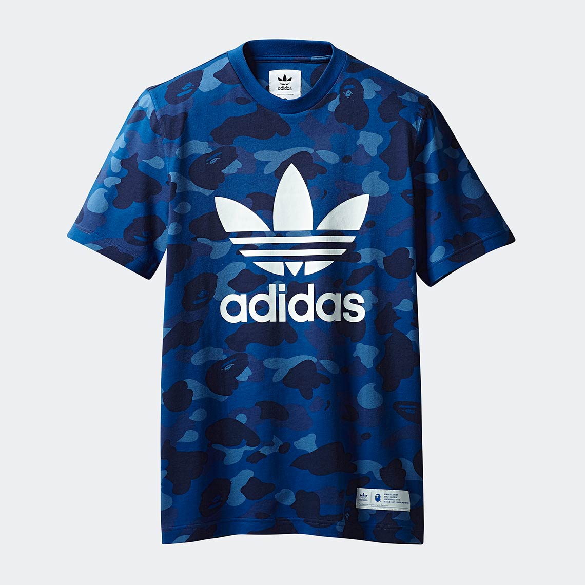 bape x adidas jacket blue