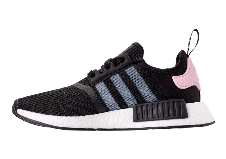 Nmd r1 black white clear clearance pink