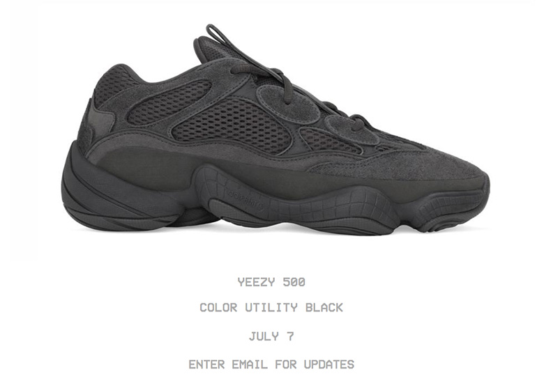 adidas Yeezy 500 "Utility Black" Appears On Yeezy Supply Ahead Of July 7 Release