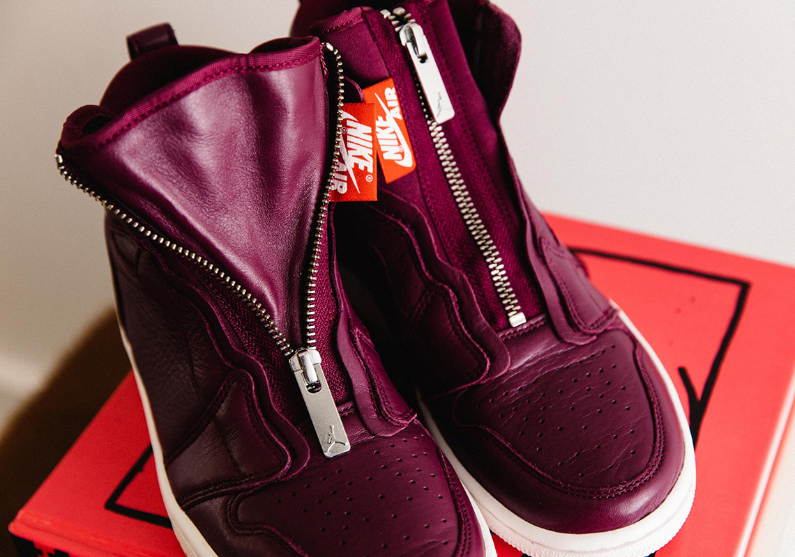Another Bordeaux Offering Appears With The Air Jordan 1 High Zip