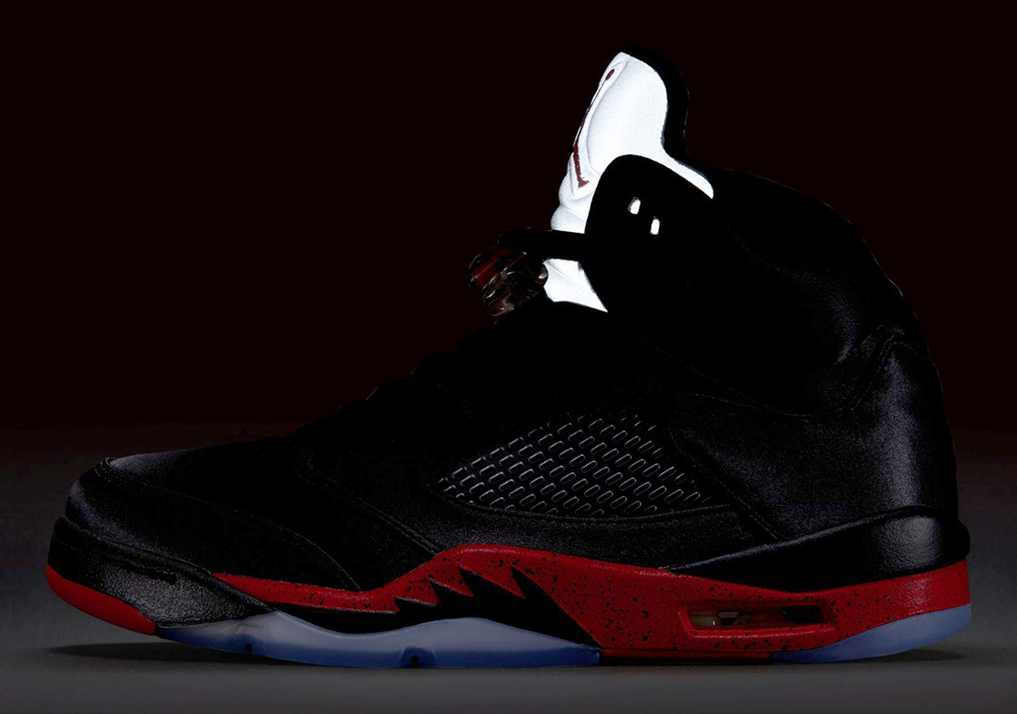 retro 5 red and black