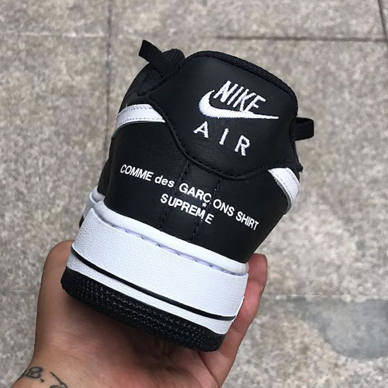 More Info And Images Of The Supreme x COMME des GARÇONS x Nike Air Force 1  Low •