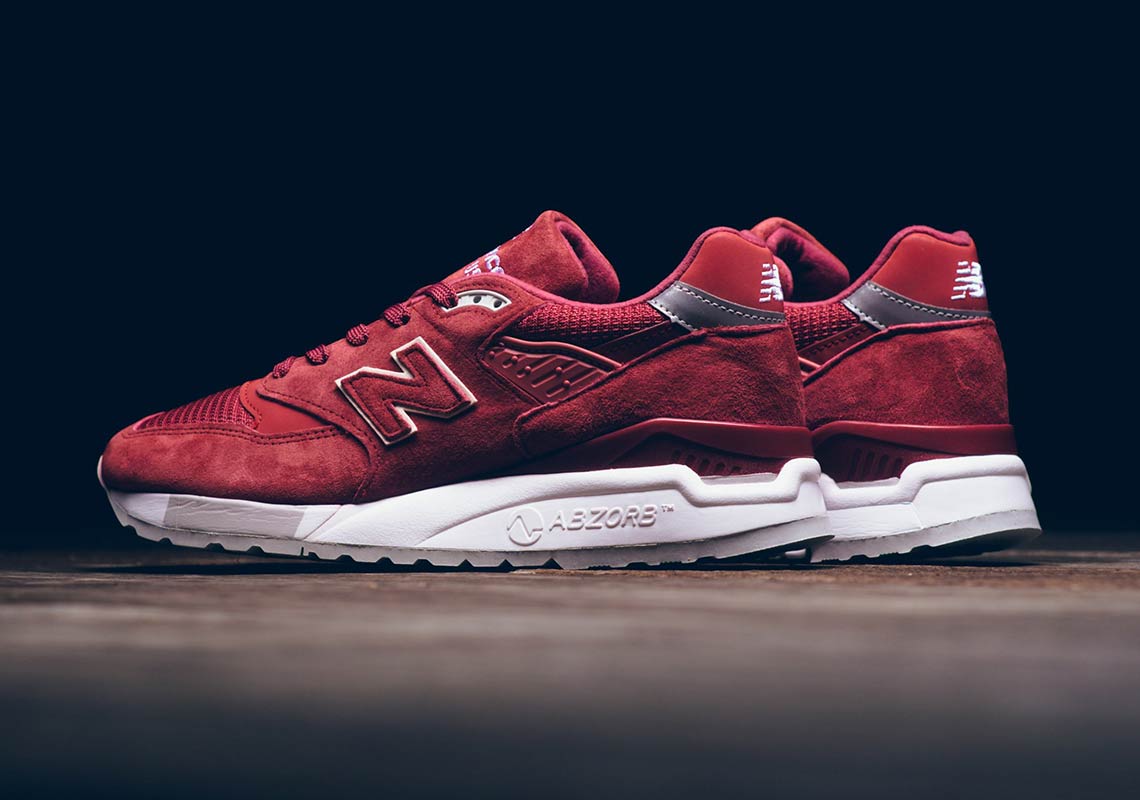 New Balance 998 Red Suede Wmns 2