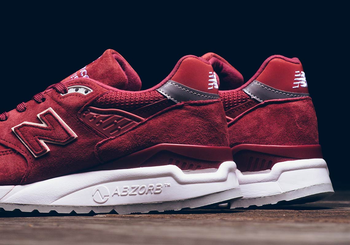 New Balance 998 Red Suede Wmns 3