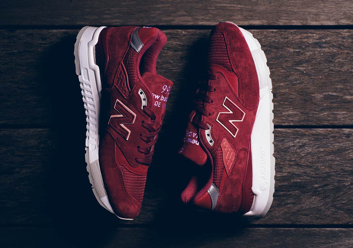 New Balance 998 Red Suede Wmns 7