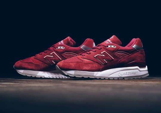 The New Balance 998 Returns In An Impeccable Red Suede For Women
