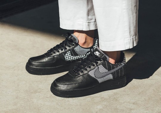 Tweed, Pinstripes, And Houndstooth Patterns Appear On The Nike Air Force 1
