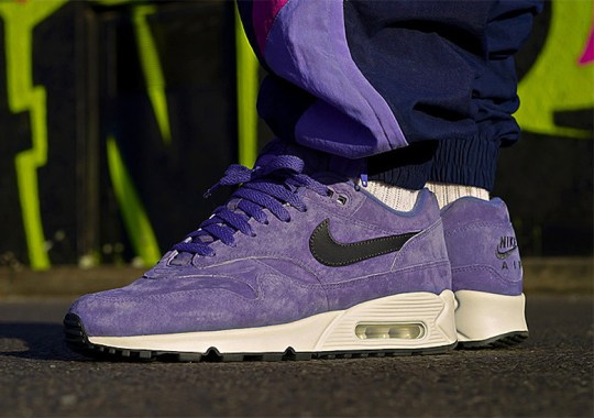 The Nike Air Max 90/1 Is Coming Soon In Purple Suede