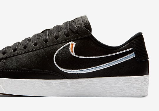 A New 3D Swoosh Appears On The Nike Blazer Low For Women