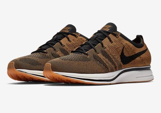 A “Golden Beige” Comes To The Nike Flyknit Trainer