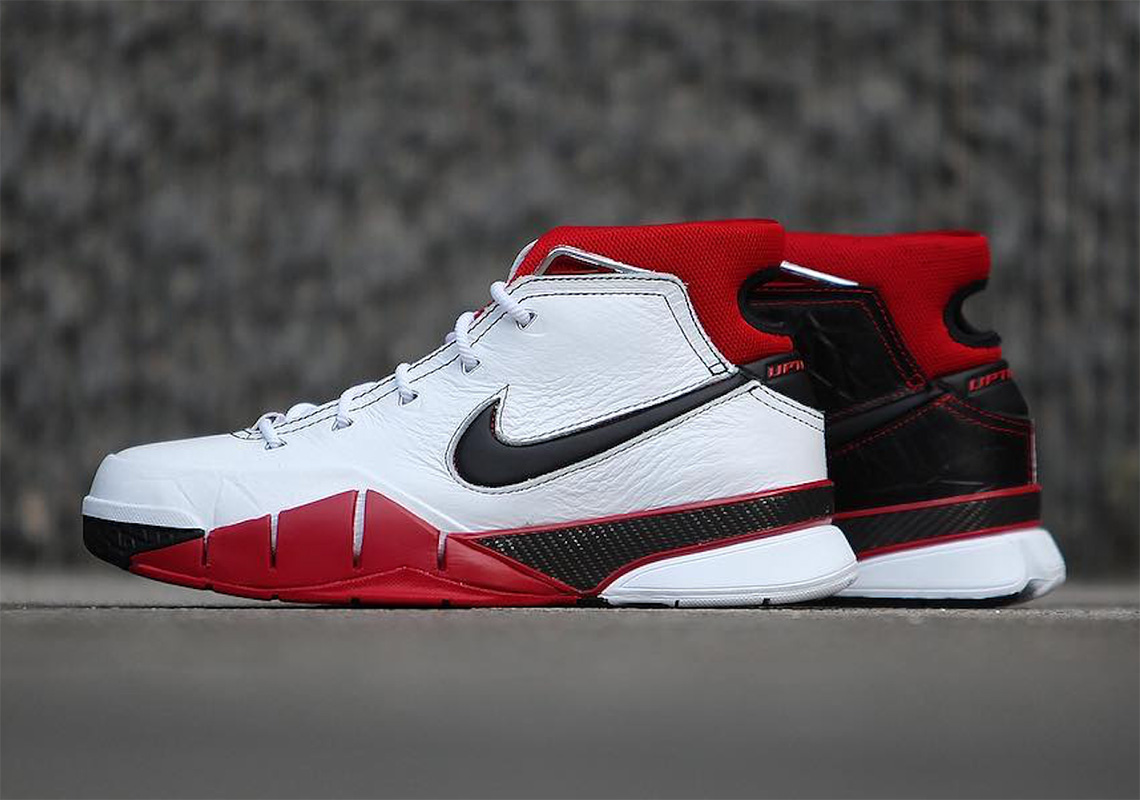 kobe 1 protro white black red