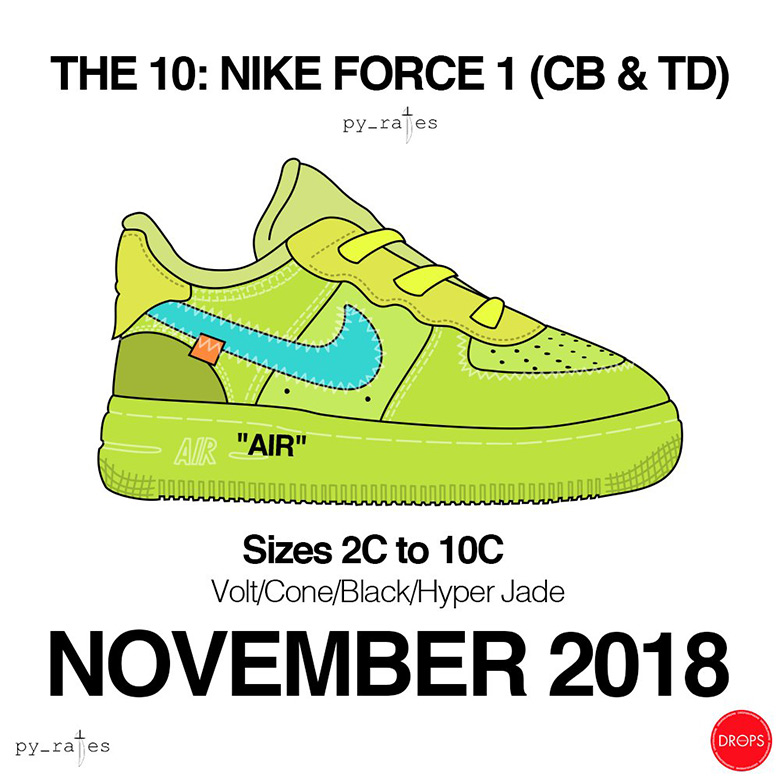 the 10 nike force 1 td