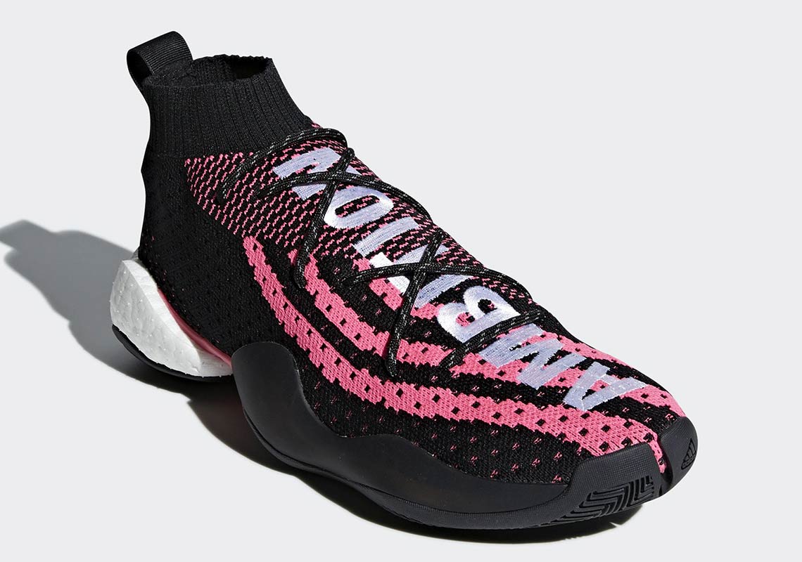 Men’s Shoes Adidas Crazy BYW LVL X PW Boost Black/Pink/White G28182 UK 7.5