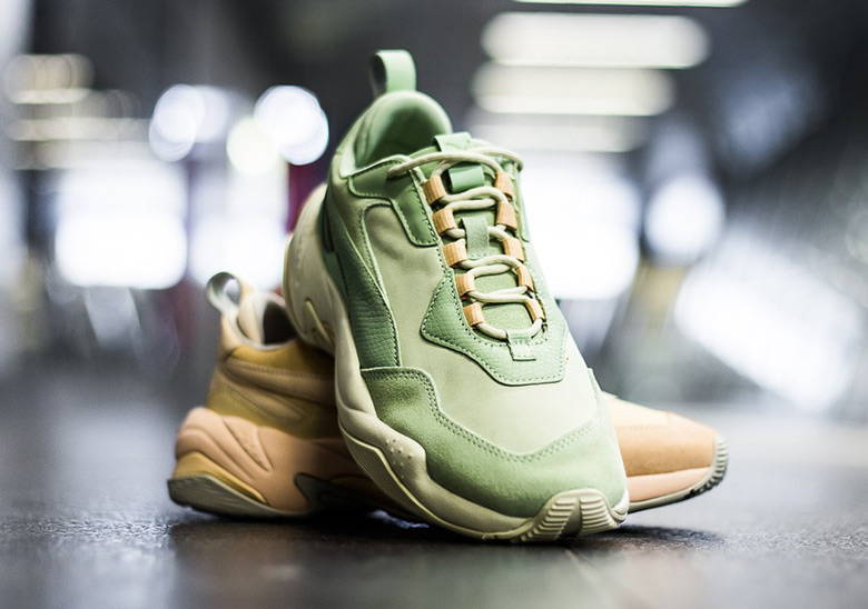 Puma thunder desert homme on sale verte