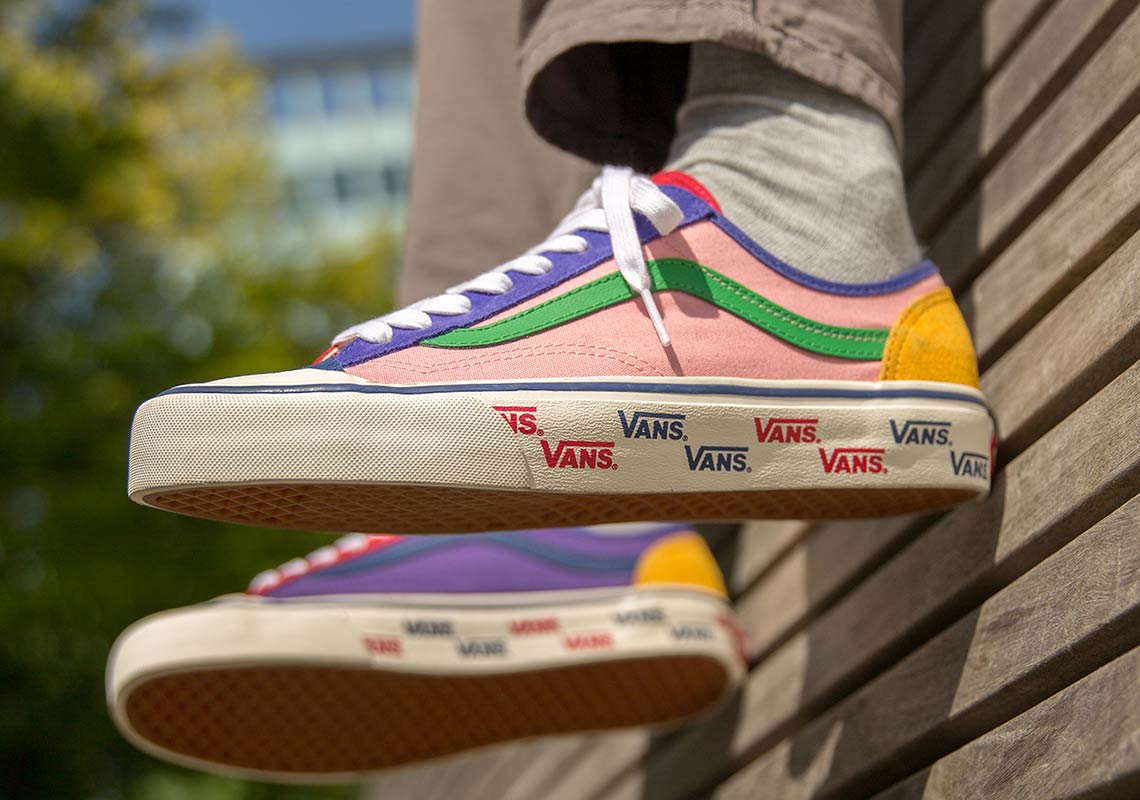 vans old skool patchwork factory floor