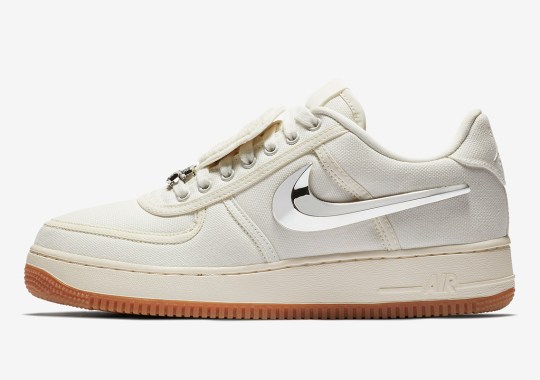 Travis Scott x Nike Air Force 1 In Sail Releases On August 10th