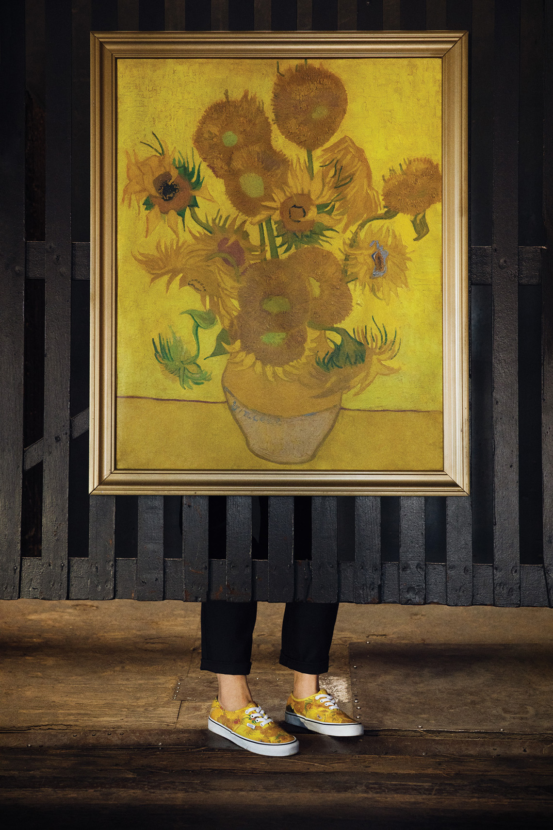 vans sunflower shoes van gogh