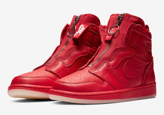 Official Images Of The Anna Wintour x Air Jordan 1 High Zip In Red