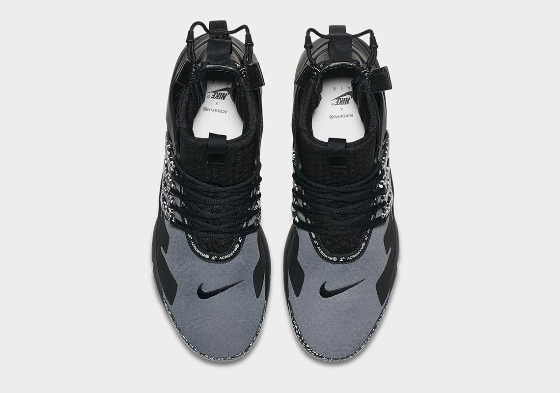 Acronym Nike Presto Mid Black Grey Ah7832 001 1
