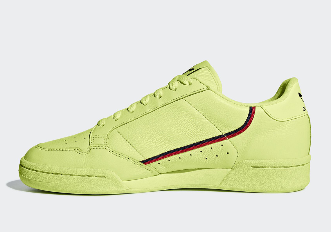 Adidas continental 8 on sale lime