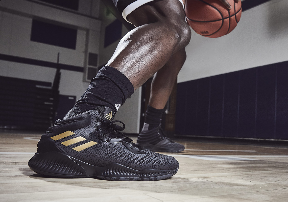 Adidas Mad Bounce Basketball Shoe Black Gold 1