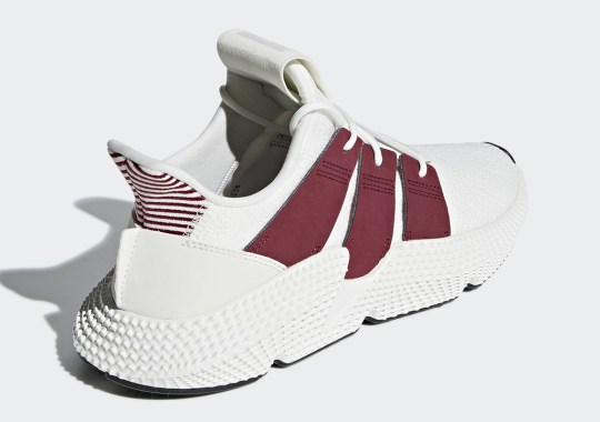 The adidas Prophere Adds Maroon Stripes