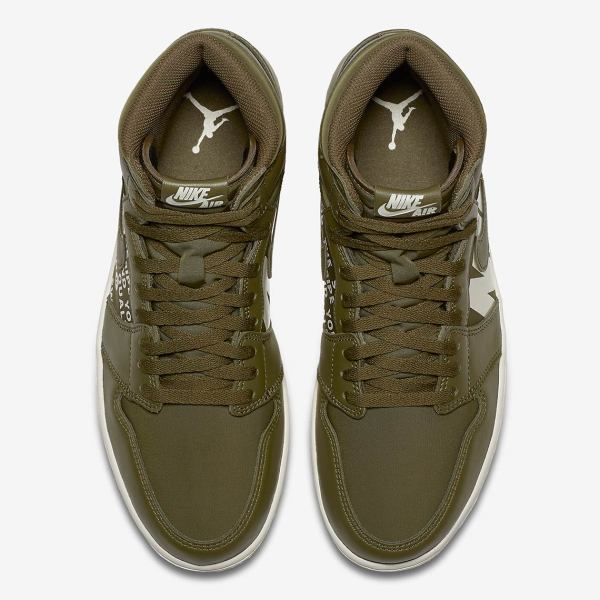 Air Jordan 1 Retro High OG Olive Canvas 555088-300 Release Info ...