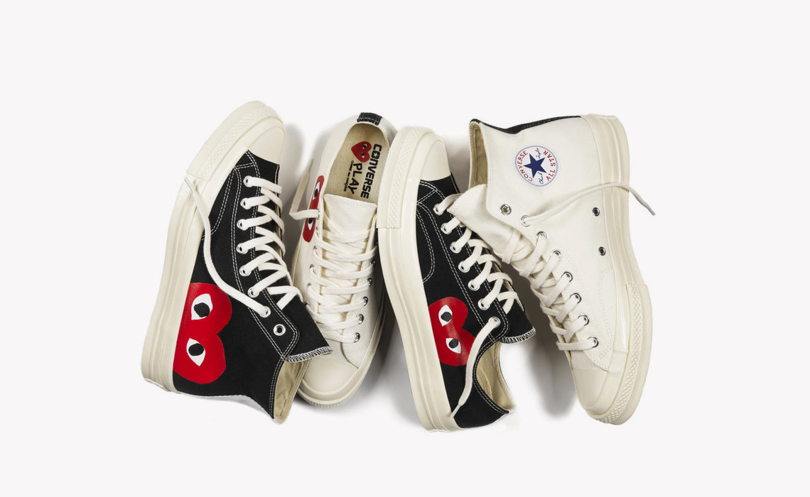 comme des garcons play converse high top