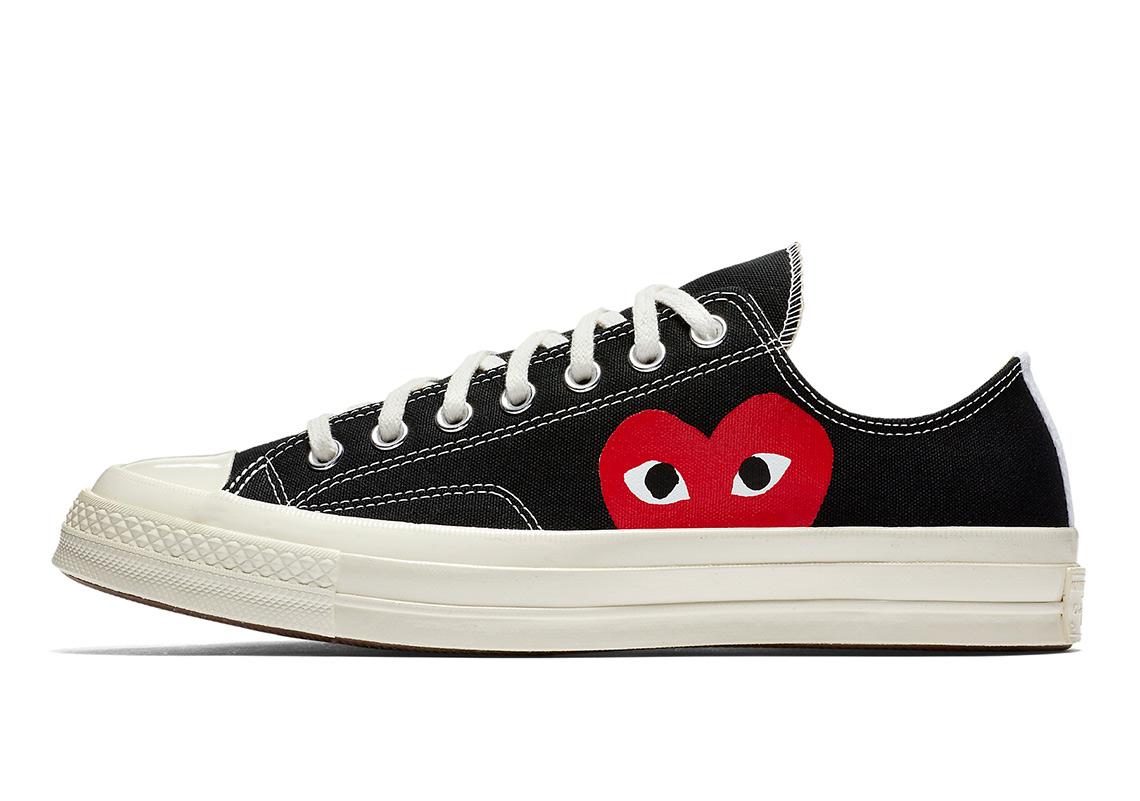 converse cdg play black