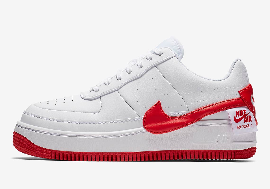 Nike Air Force 1 Jester White Red Ao1220 106 1