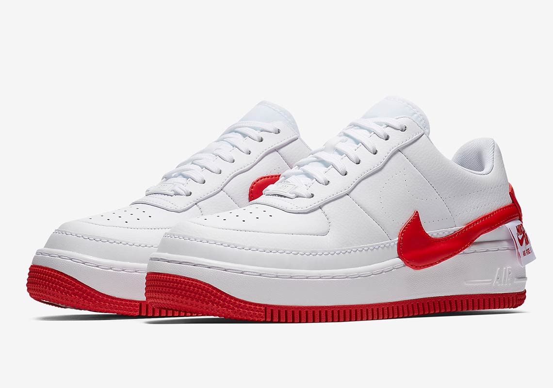 Nike Air Force 1 Jester Red + White 