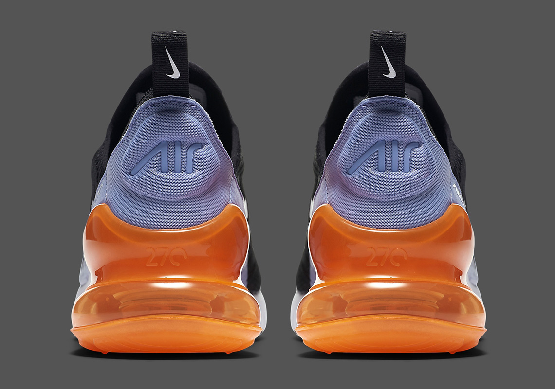 Nike air max 270 black/white/twilight pulse/total orange sale