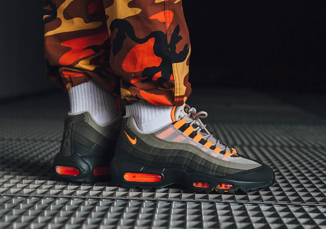 air max 95 olive green and orange