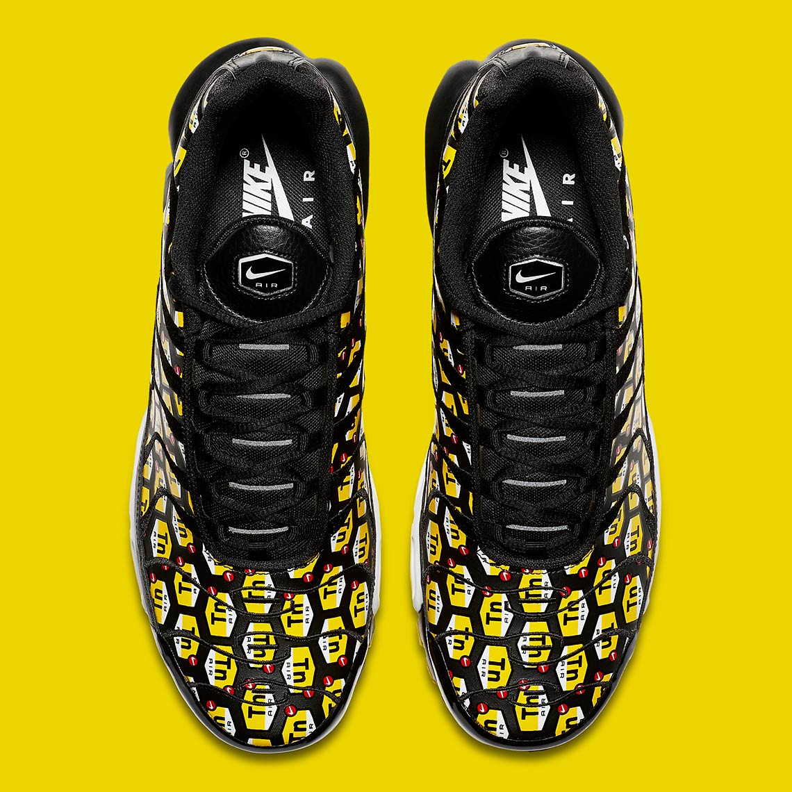 Nike Air Max Plus All Over Print Black Yellow 903827 002 4