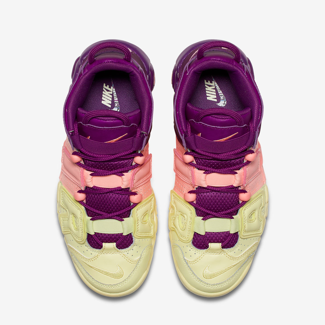 Uptempo purple store pink yellow