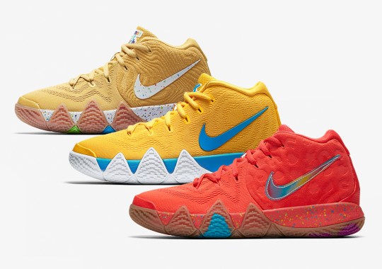 The Nike Kyrie 4 “Cereal Pack” For Big Kids Launches This Week On Nike SNKRS