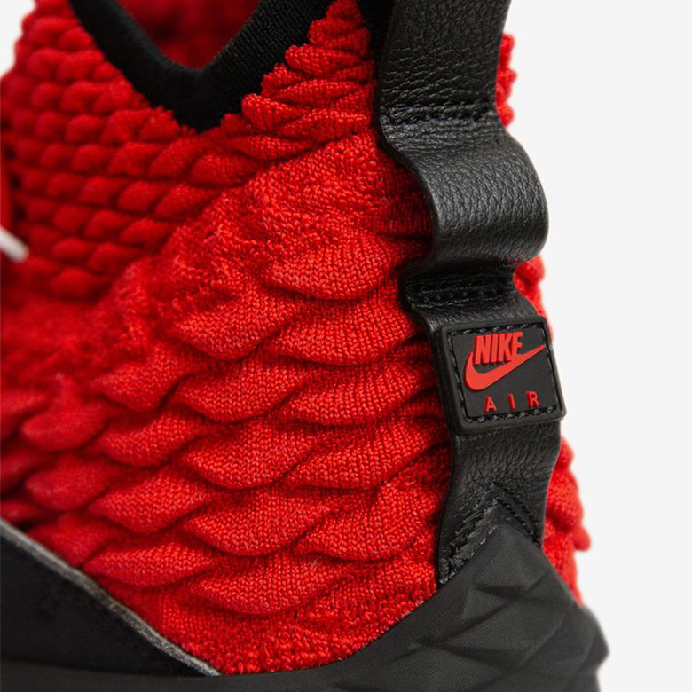 Lebron 15 red diamond turf best sale on feet