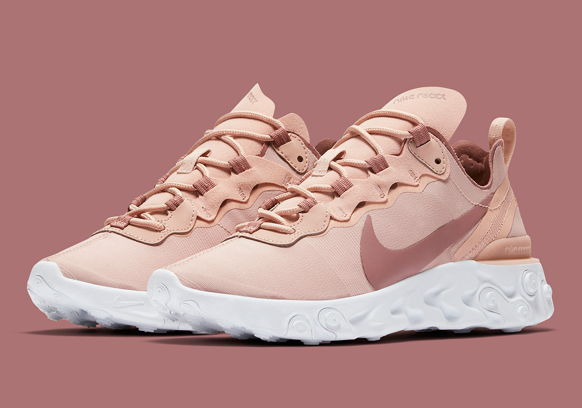 The Nike React Element 55 For Women Is Coming Soon In "Particle Beige"