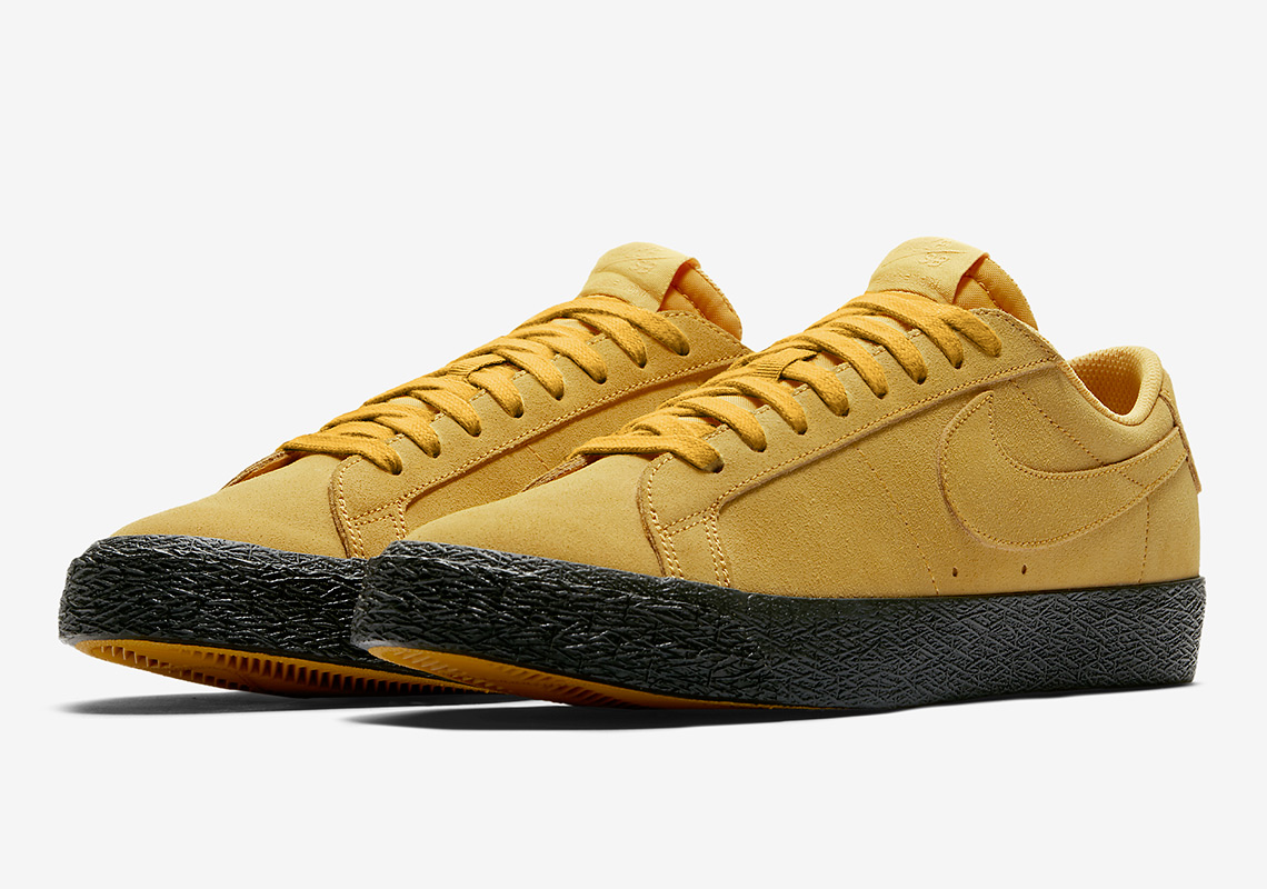 Nike SB Blazer Low Releases In Fall Ready “Yellow Ochre”