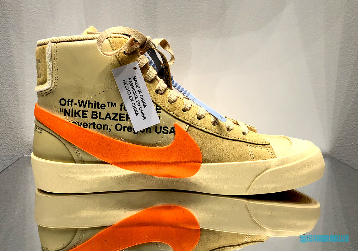 nike blazer off white orange