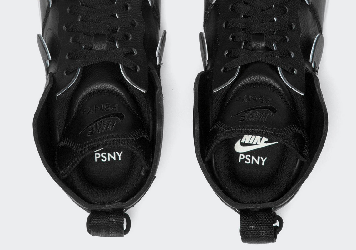 Detailed Look At The PSNY x Nike Air Force 1 High In Black And Grey