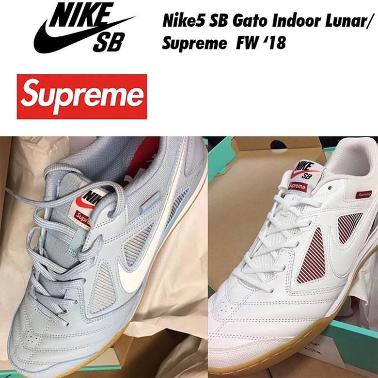 Supreme Nike Sb Gato Indoor Lunar 2