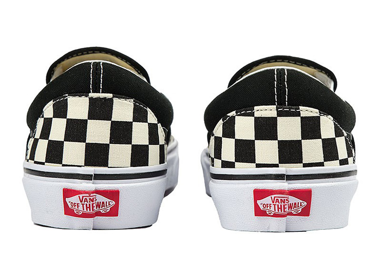 Rose gold checkerboard outlet slip on vans