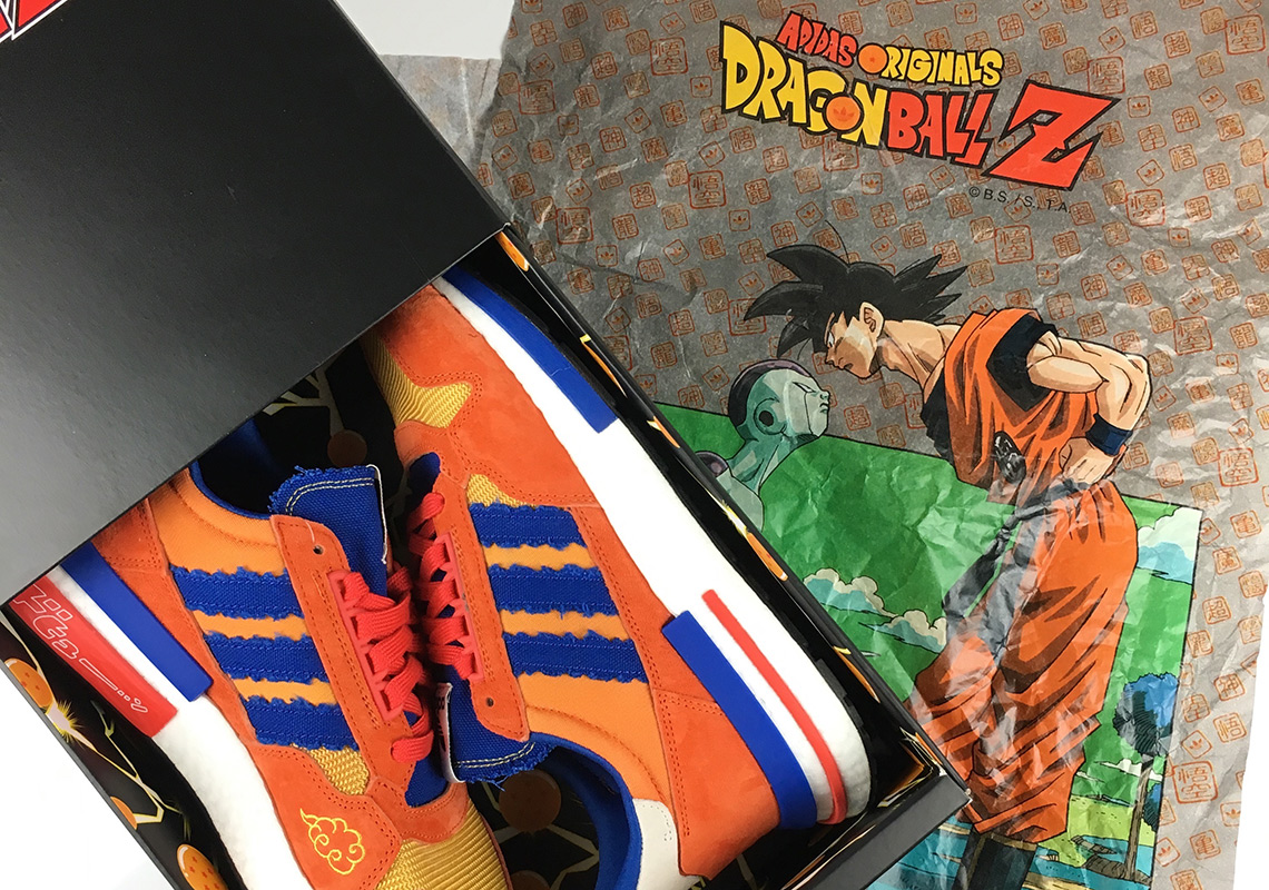 Dragon Ball Z adidas Goku ZX 500 RM - Unboxing Video | SneakerNews.com