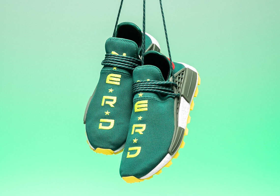 adidas nmd hu pharrell nerd green yellow